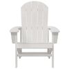 vidaXL Sedia Adirondack Bianco 74 x 82 x 92cm HDPE