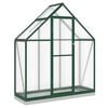 vidaXL Telaio Serra con Base Verde 169x58x202 cm in Alluminio