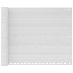 vidaXL Paravento da Balcone Bianco 75x300 cm in HDPE