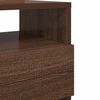 vidaXL Comodini 2 pz con 2 Cassetti Rovere Marrone 40x33x60 cm