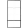 vidaXL Porta Scorrevole con Ferramenta 102,5x205cm Vetro ESG Alluminio