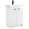 vidaXL Set di mobili per il bagno Bianco Lucido 56 x 37,5 x 81 cm
