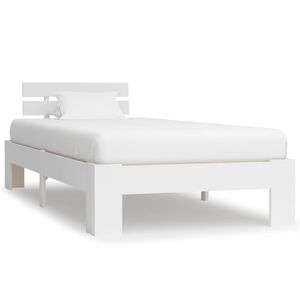vidaXL Dormeuse Estraibile senza Materasso Bianca Legno Pino 90x200 cm