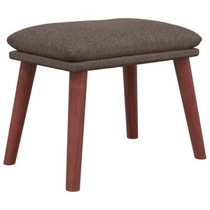 vidaXL Poggiapiedi Tortora 45x29,5x35 cm in Tessuto
