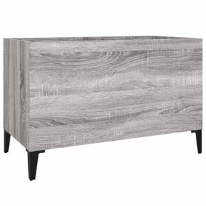 vidaXL Mobile Porta Dischi Grigio Sonoma 74,5x38x48 Legno Multistrato