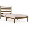 vidaXL Giroletto senza Materasso Ambra in Legno Massello 100x200 cm