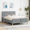 vidaXL Struttura letto con materasso Grigio chiaro 120 x 190 cm