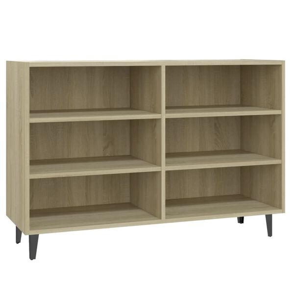 vidaXL Credenza Rovere Sonoma 103,5x35x70 cm in Legno Multistrato