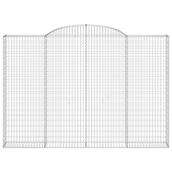 vidaXL Cesto Gabbione ad Arco 300x30x200/220 cm Ferro Zincato