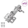 vidaXL Cerniera 12 pz Nichel 139 x 64,1 x 10 mm Ferro