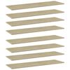 vidaXL Ripiani per Libreria 8pz Rovere Sonoma 100x30x1,5cm Multistrato