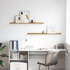 vidaXL Scaffale da parete 2 pcs Beige 115 x 9 x 3 cm Legno multistrato