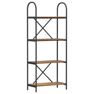 vidaXL Libreria 4 livelli 60 x 30 x 146 cm Legno ingegnerizzato