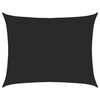 vidaXL Vela Parasole 160 g/m&sup2; Rettangolare Nera 6x8 m in HDPE