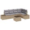 vidaXL Set Divano da Giardino Beige e Grigio Chiaro polyrattan