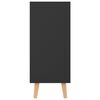 vidaXL Credenza Nero Lucido 90x30x72 cm in Legno Multistrato