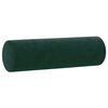 vidaXL Cuscini Decorativi 2 pz Verde Scuro Ø15x50 cm in Velluto