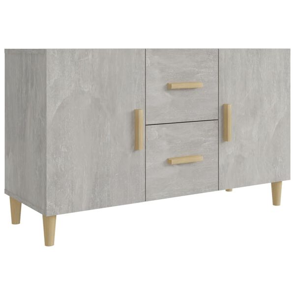vidaXL Credenza Grigio Cemento 100x36x60 cm in Legno Multistrato