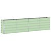 vidaXL Fioriera Verde 160 x 40 x 75 cm Acciaio
