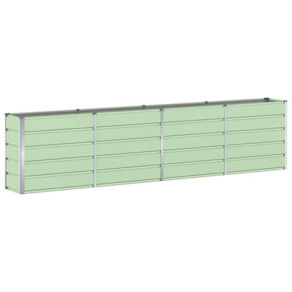 vidaXL Fioriera Verde 160 x 40 x 75 cm Acciaio