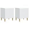 vidaXL Armadio da Notte 2 pz Bianco 43 x 34,5 x 50 cm