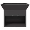 vidaXL Focolare Nero 50 x 50 x 40 cm Acciaio