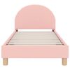 vidaXL Struttura letto bambini con testata Rosa 80 x 160 cm