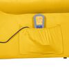 vidaXL Poltrona Massaggiante Reclinabile Yellow in Velluto