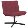 vidaXL Sedia girevole Rosso Vino 63 x 75 x 76 cm Tessuto