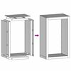 vidaXL Rack per Legna da Ardere 60x40x100 cm in Acciaio Corten