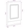 vidaXL Pannello Lavastoviglie Kalmar Grigio Cemento 45x1,5x67 cm