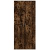 vidaXL Credenza Rovere Fumo 80x35x180 cm in Legno Multistrato