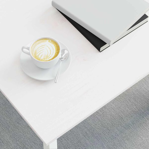 vidaXL Tavolino da salotto Bianco 50 x 50 x 36 cm Pino massello