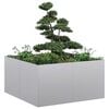 vidaXL Fioriera 80x80x40 cm in Acciaio Zincato