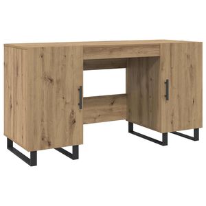 vidaXL Scrivania rovere artigianale Legno ingegnerizzato