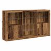 vidaXL Madia LED Legno vecchio 181,5 x 37 x 100 cm