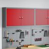 vidaXL Mobile per attrezzi con blocco Rosso e Grigio 50 x 20 x 55 cm