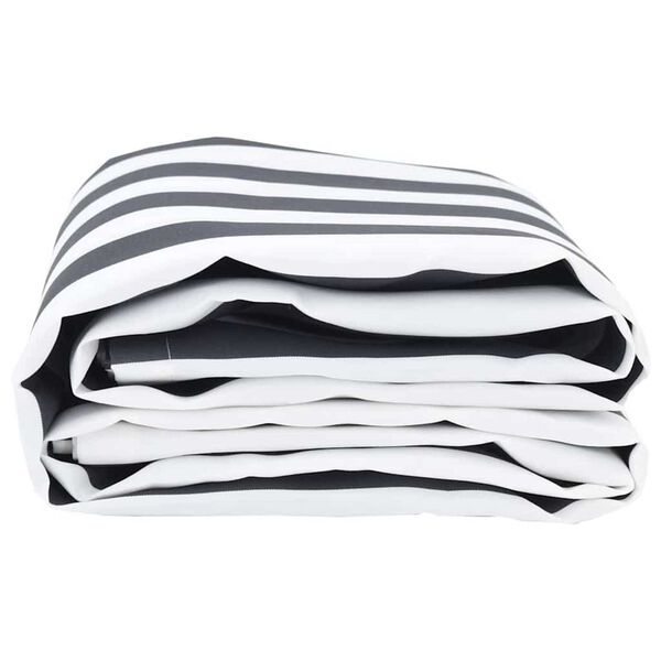 vidaXL Sostituzione Tenda da sole Antracite e Bianco 1000 x 160 cm