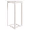 vidaXL Tavolo da Bar Bianco 60x60x110 cm in Legno Massello di Pino