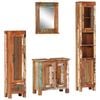 vidaXL Set Mobili da Bagno 4 pz in Legno Massello di Recupero