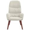 vidaXL Sedia Relax Bianco Crema Velluto