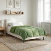 vidaXL Duvet Estivo Trapuntato Verde 135 x 220 cm Microfibra