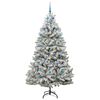 vidaXL Albero di Natale artificiale con 300 LED Verde e Bianco 210 cm