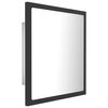 vidaXL Specchio da Bagno a LED Grigio 40x8,5x37 cm in Acrilico
