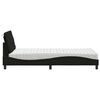 vidaXL Letto con Materasso Nero 100x200 cm in Tessuto