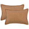 vidaXL Federa 2 pcs HOUTEN Beige 50 x 75 cm Boucl&eacute;