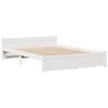 vidaXL Letto Libreria senza Materasso Bianco 140x190 cm Legno di Pino