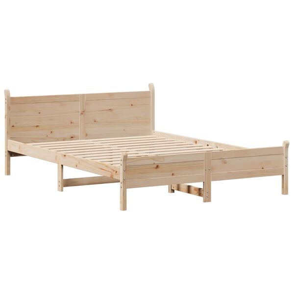 vidaXL Letto senza Materasso 140x200 cm in Legno Massello di Pino