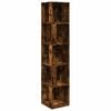 vidaXL Scaffale Angolare Rovere Fumo 33x33x164,5 cm Legno Multistrato
