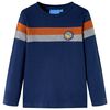 vidaXL Maglietta da Bambino a Maniche Lunghe Blu Marino 104